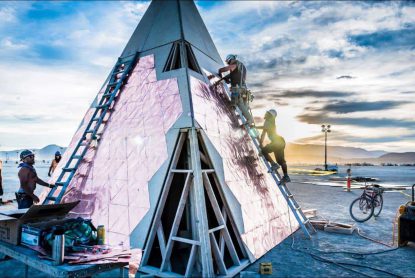 Burning Man Temple of Promise Cap 2015